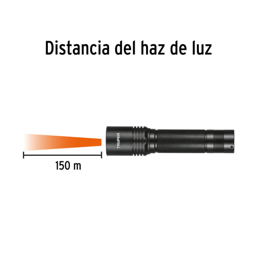 Linterna Recargable LED 130 Lúmenes - Aluminio Duradero