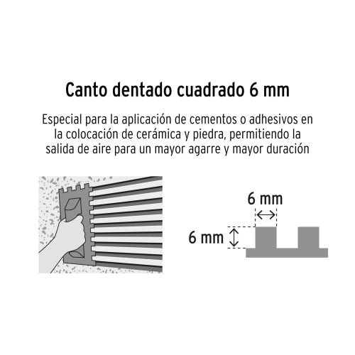 Llana Canto Recto LLM-6L - Profesional y Duradero