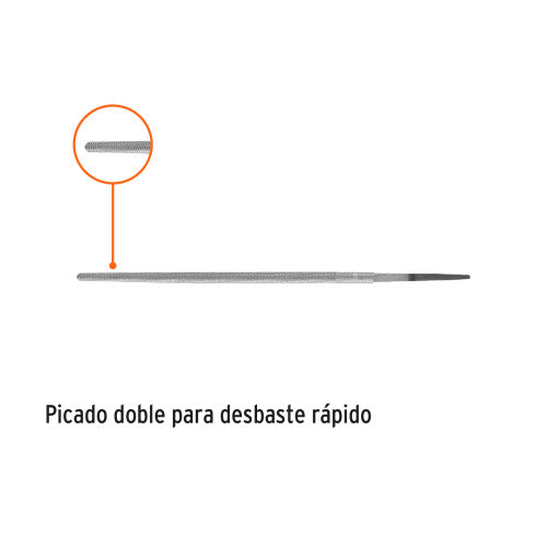 Lima redonda bastarda 6 pulgadas - Herramienta profesional