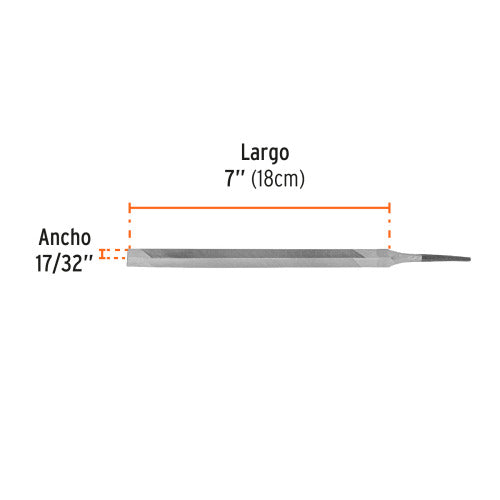 Lima Triangular MUZA 7 - Afilado Profesional