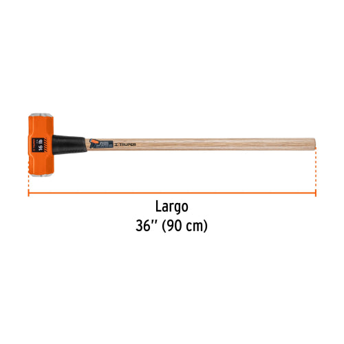 Marro Octagonal 16 lbs Mango 36' - Herramienta Profesional Duradera