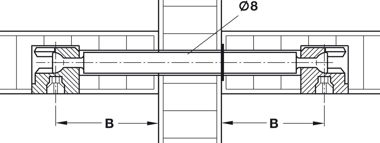 Perno Doble 19mm Häfele - Unión Invisible para Muebles