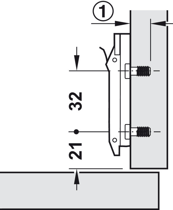 Bisagra Duomatic Var 3mm - Precisión Profesional Häfele
