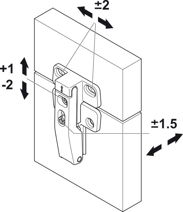 Bisagra Central Häfele Free Fold - Elevación Suave Sin Guía