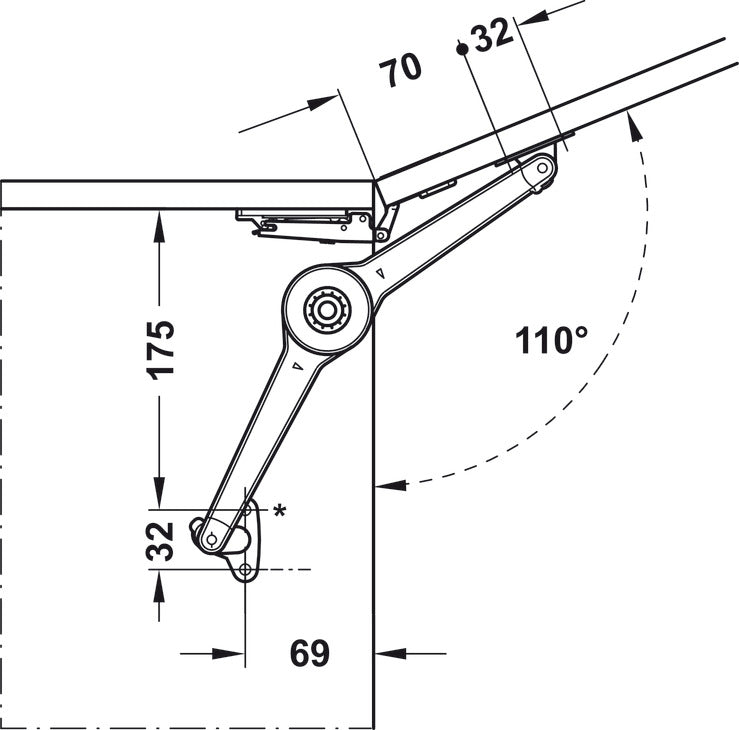 Herraje para Puerta Elevable Duo Forte