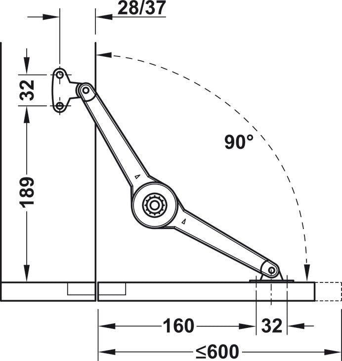 Herraje para Puerta Elevable Duo Forte