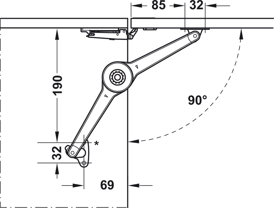 Herraje para Puerta Elevable Duo Forte