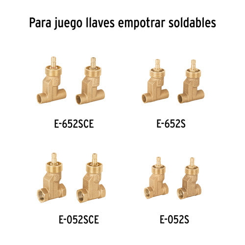 Juego de 2 Manerales Acrílico para Regadera - Humo