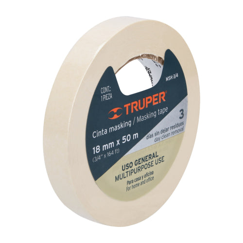 Cinta Masking Tape 3/4" - Ideal para Manualidades y Pintura