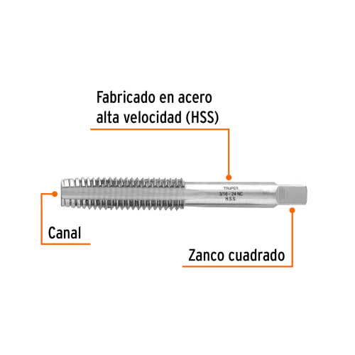 Machuelo Semiconico MT-3/16X24