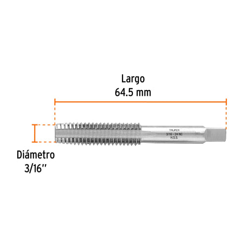 Machuelo Semiconico MT-3/16X24