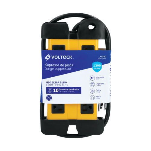 Multicontacto 10 Entradas con Supresor de Picos 1200J