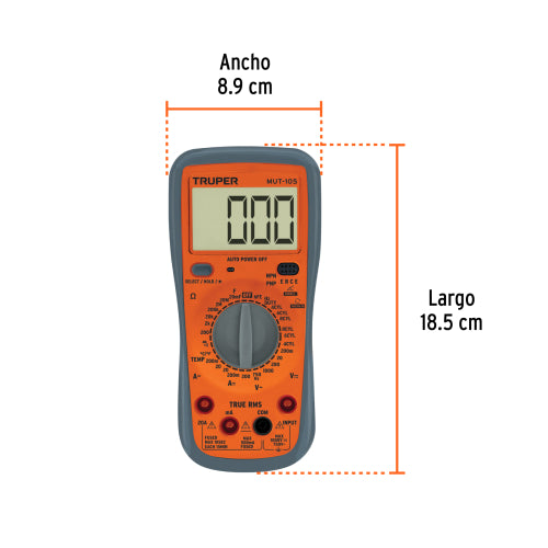 Multimetro Digital Automotriz MUT-105