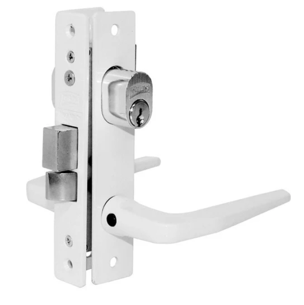 Cerradura Segura para Perfiles de Aluminio - Modelo 549 Blanco