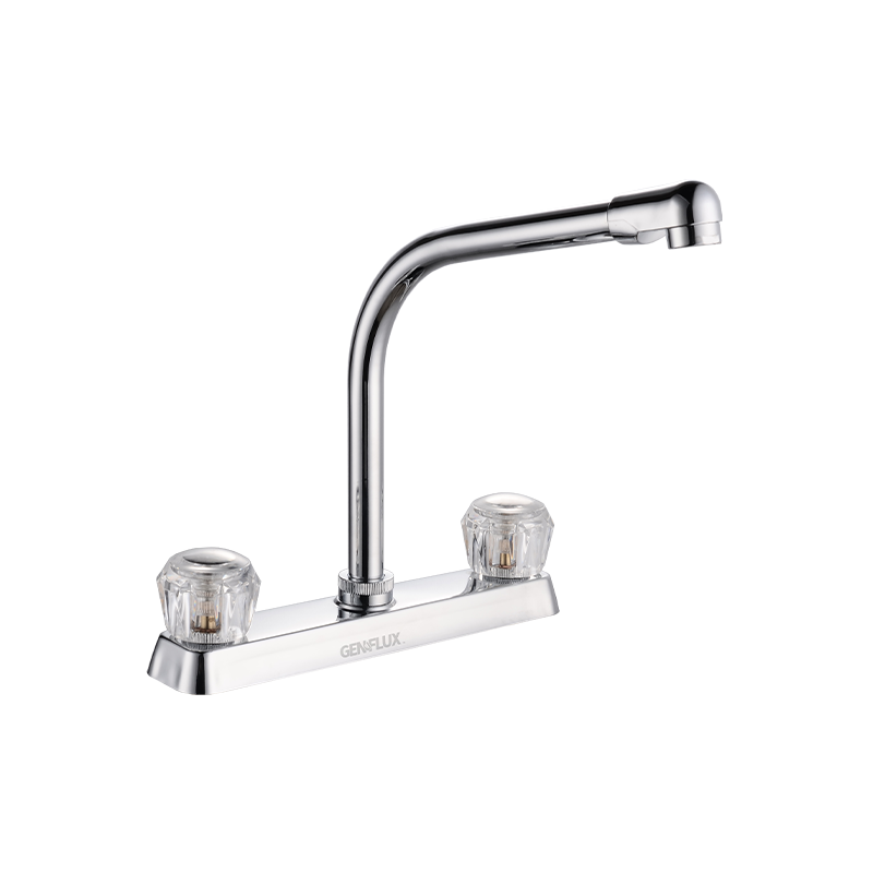 Mezcladora Cocina Premium: Latón, 1/4 Vuelta y Acrílico