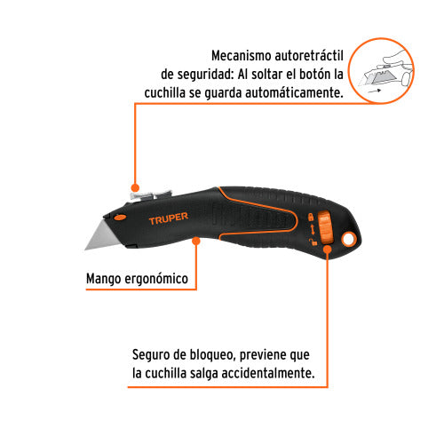 Navaja Retráctil de Seguridad 6 - Compacta y Fácil de Usar