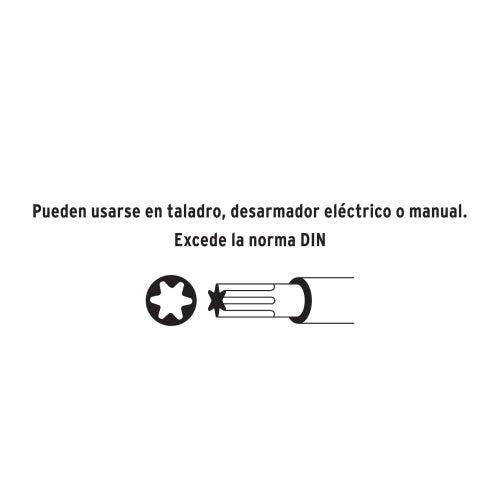 Juego 7 Puntas Torx Acero S2 - Incluye Porta Puntas