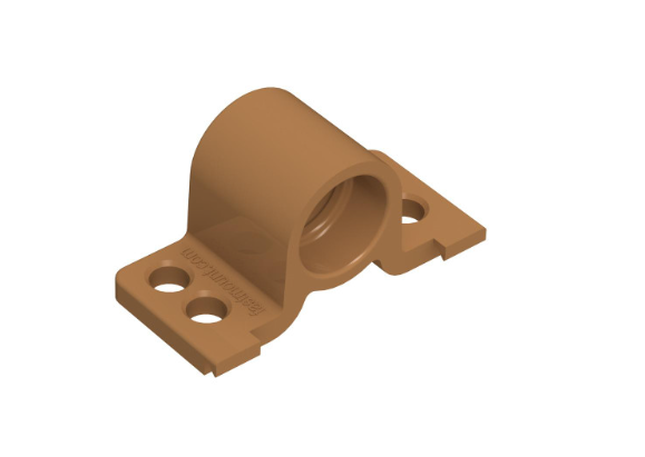 Clip de panel - Montaje lateral hembra marrón - PC-RF1-B