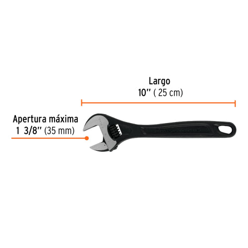 Llave Ajustable 10" Pavonada PET-10