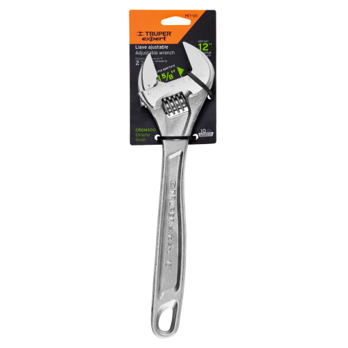 Llave Ajustable Cromo Vanadio 12" - Diseño Ergonómico