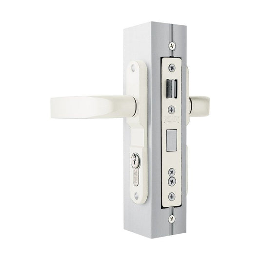Cerradura Mod. 3055 para Perfil de Aluminio Blanco