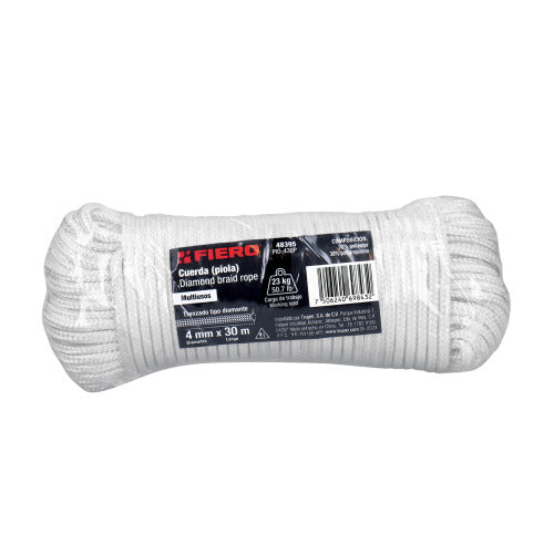 Piola de Poliéster Diamante 4mm x 30m - Resistente y Versátil