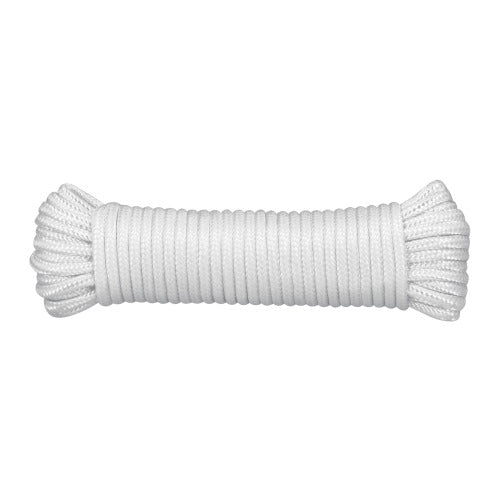 Piola de Poliéster Blanco, 5mm x 15m - Resistencia Duradera