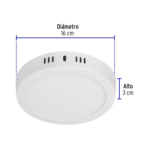 Plafón LED Redondo 12W - Brillante y Eficiente