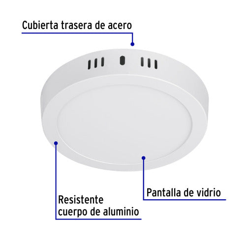 Plafón LED Redondo 12W - Brillante y Eficiente