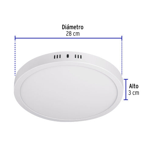 Plafón LED Redondo 24W - Iluminación Moderna y Eficiente
