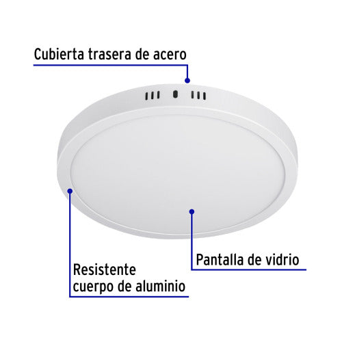 Plafón LED Redondo 24W - Iluminación Moderna y Eficiente