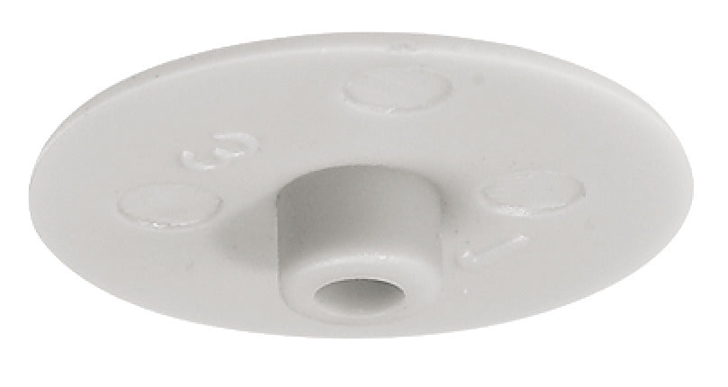 Tapa Decorativa 15mm Blanca para Sistema Minifix Häfele