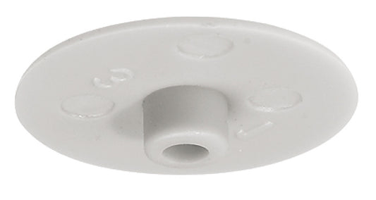 Tapa Decorativa 15mm Blanca para Sistema Minifix Häfele