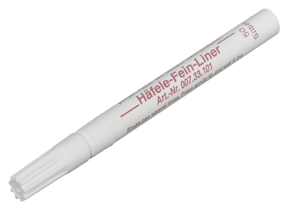 Lápiz Retoque Laca Häfele - Blanco/Plata, Fine-Liner