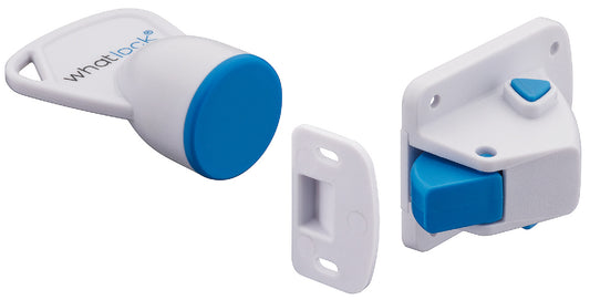 Cerradura Magnética V2 Azul Häfele - Seguridad y Estilo