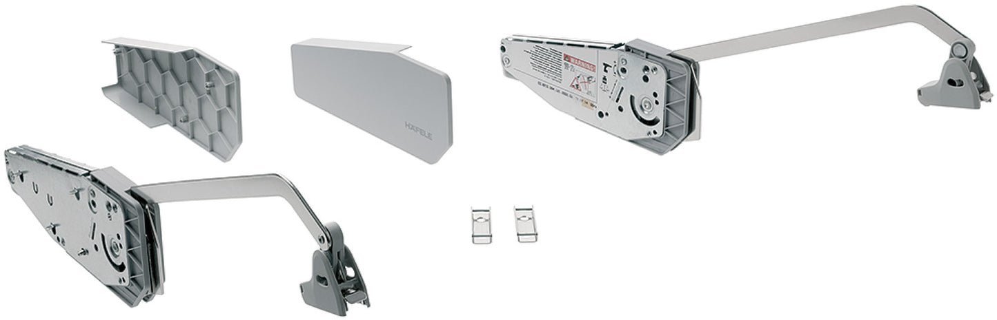 Häfele Free Fold Gris - Sistema de Puerta Elevable Sin Tirador