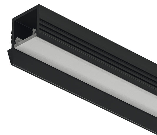 Perfil Instalación Negro 1105 para Tiras LED Häfele Loox