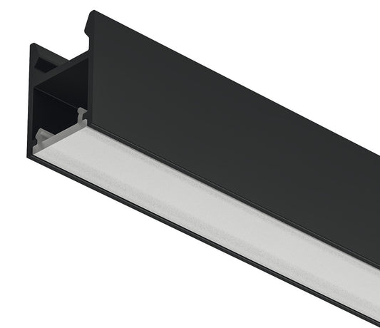 Perfil Bajo Estante 2103 Negro Häfele Loox para LED