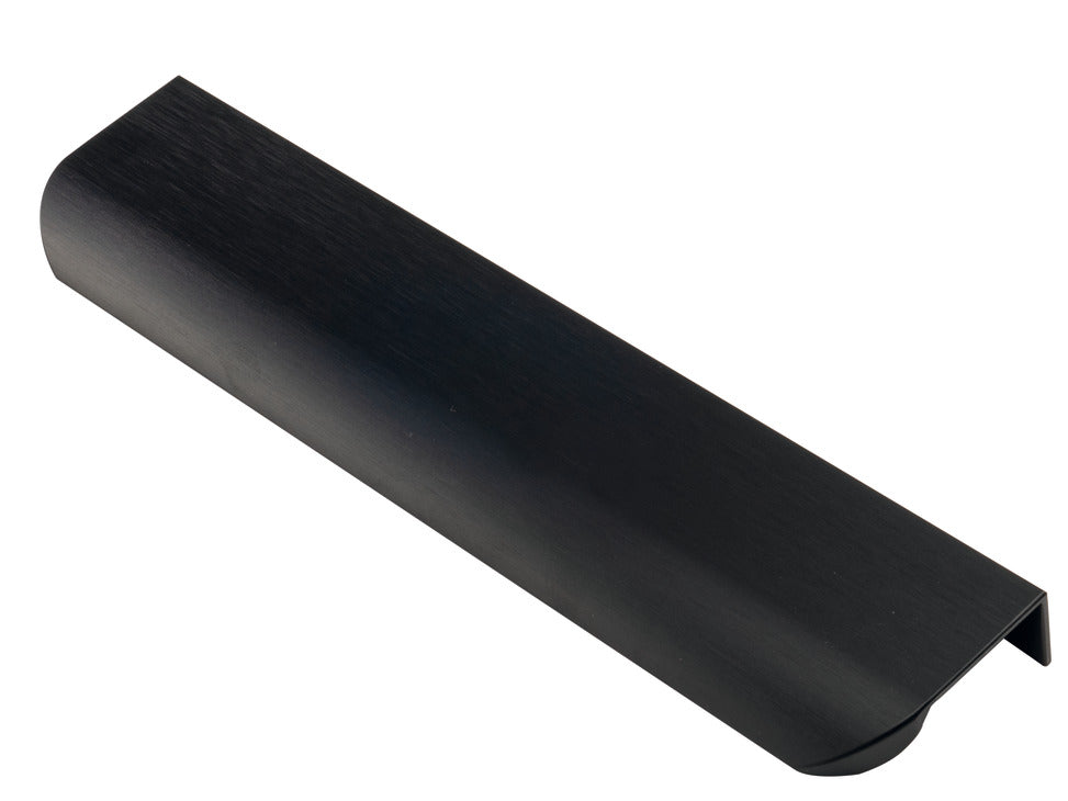 Jaladera Aluminio 160mm Negro Cepillado - Estilo Moderno