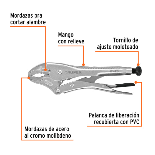 Pinza de Presion de 10" PPT-10C