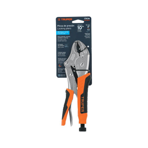 Pinza de Presión 10" Curva con Mango de Vini