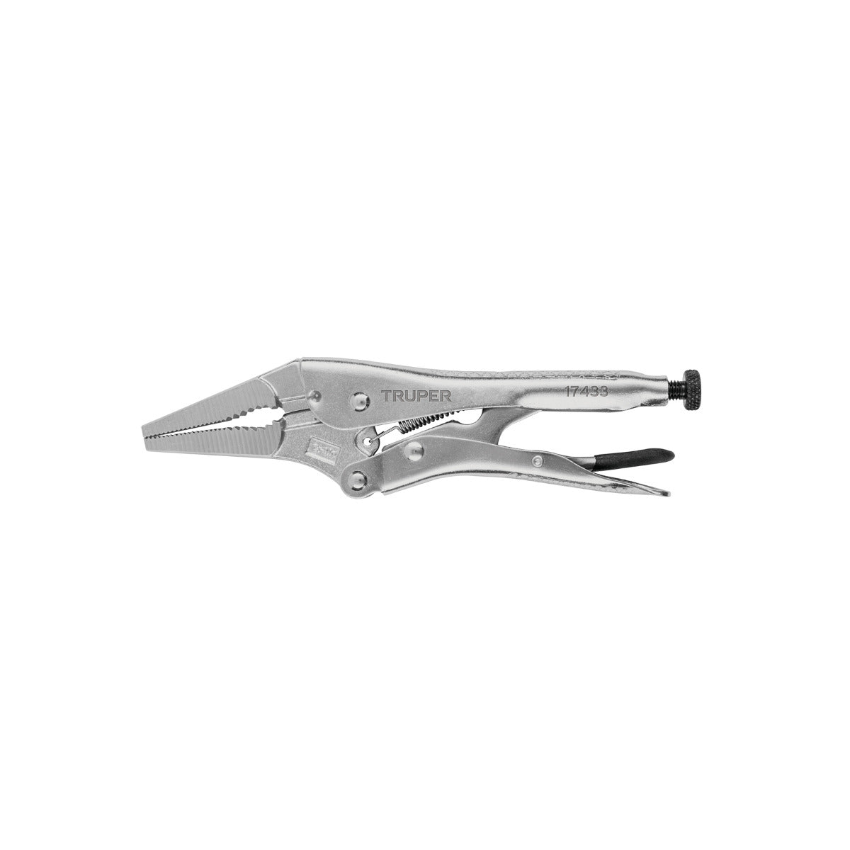 Pinza de presión 9", punta larga