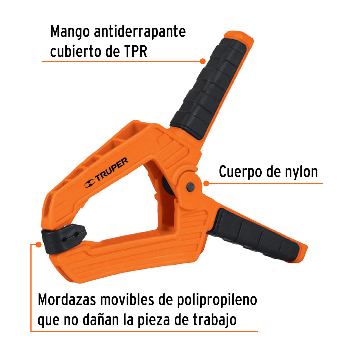 Prensa de Resorte 8" con Mangos Ergonómicos - Alta Durabilidad