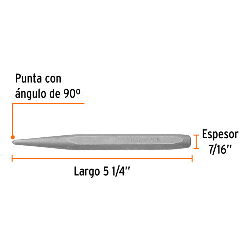 Punzón Profesional 7/16" para Marcado Duradero