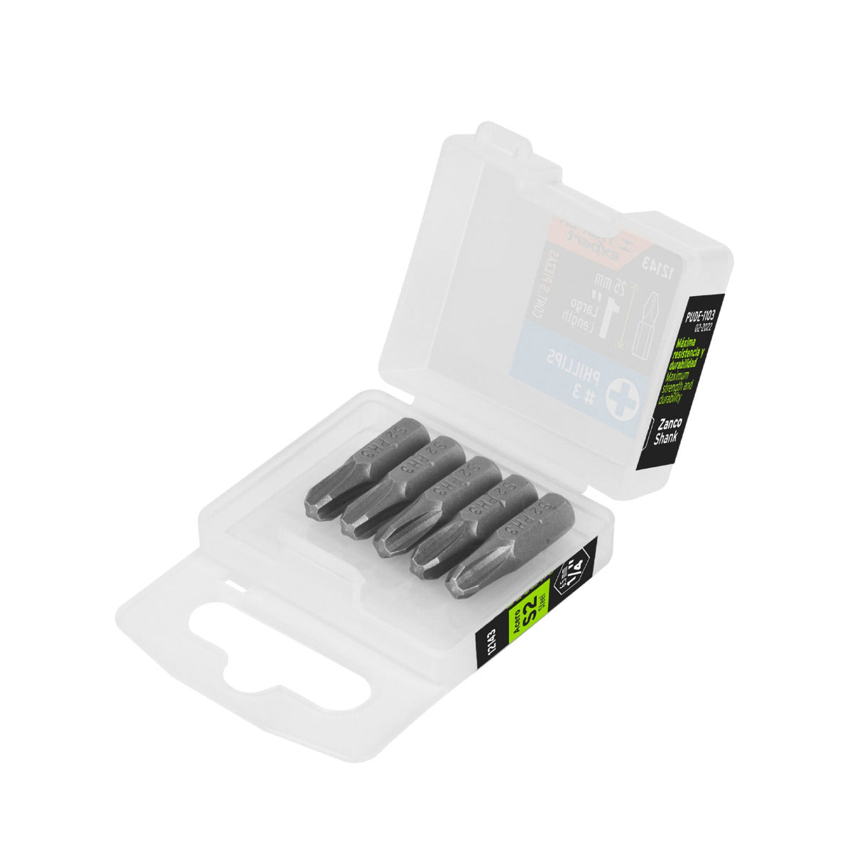 Puntas Phillips No. 3 - Pack de 5 Unidades - Alta Durabilidad