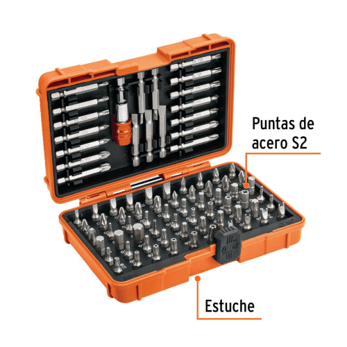Juego de 80 Puntas Mixtas 1" y 2" - Alta Durabilidad