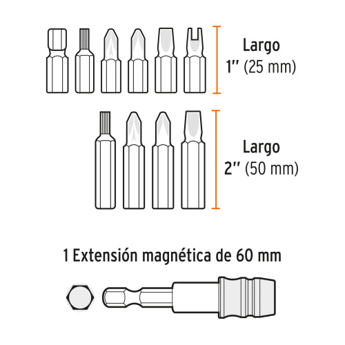 Juego de 80 Puntas Mixtas 1" y 2" - Alta Durabilidad