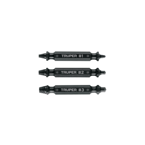 BLISTER CON 3 PUNTAS EXTRACTORAS DE TORNILLOS