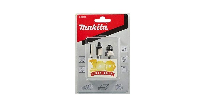 Juego de 3 Fresas para Router de 1/4" para Madera