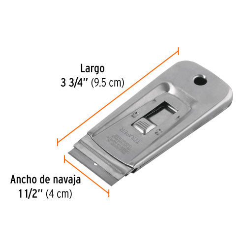 Raspador de Acero Inoxidable con Navaja | Herramienta Profesional
